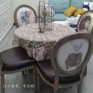 森美人复古茶几做旧拍摄北欧客厅沙发边角几美式乡村实木卧室阳台小圆桌