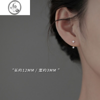 JiMi[]925银银闪钻耳钉新款2023耳环女小众高级感轻奢耳饰