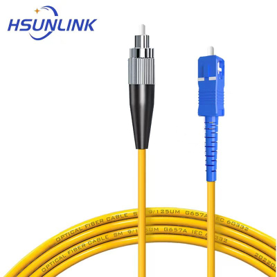 HSUNLINK 光纤跳线 HS FC/SC-S1(UPC) 单模单芯1米/条