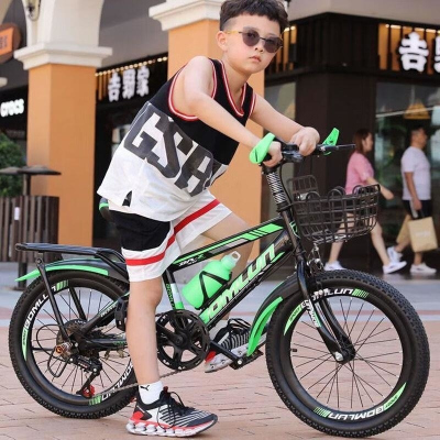 儿童山地自行车8/9/10/12岁男女孩20-22-24寸单速变速中学生单车