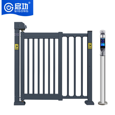 启功智能铝合金小门人脸识别工厂单位小区电动门QG-ZNXM7200