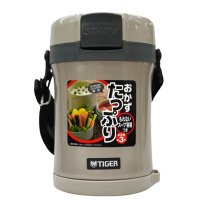 虎牌便当盒1.7L大容量可拿可背真空隔热多层便当盒LWU-A17C