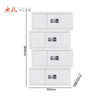 苏宁 质凡 办公家具 保密柜档案柜资料柜四节国保密码锁/ZF-BMG089/900*430*1800mm