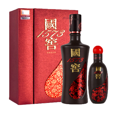 泸州老窖国窖1573君雅52度500ml+100ml*2瓶浓香型白酒礼盒装