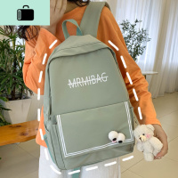 小清新书包女ins风初中生大容量韩版高中学生校园简约森系双肩包NEW LAKE