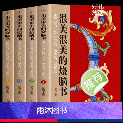 (全4册)很美很美的烧脑书 [正版]很美很美的烧脑书全4册 世界智力开发经典题 黄金题关键题1-4 小学生益智思维训练书