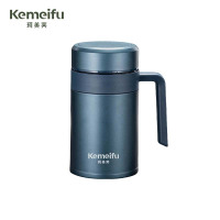珂美芙 316不锈钢商务便携把手保温杯 蓝色680ml 个