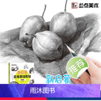 [正版]墨点美术新启蒙素描基础教程蔬果素描零基础学生素描绘画入门教程书籍带视频教学单体静物实物结构明暗排线结构绘图铅笔