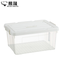 熊晟 整理箱 收纳箱储物箱H15升白/个