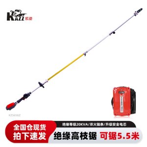凯姿(KAZZ)电动高枝锯40V长杆绝缘电力修枝锯充电式电链锯园林锂电高空锯KZ565GZ 单位:台