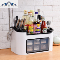 厨房置物架调味料收纳盒架子调料架调味品刀架用品油盐酱醋收纳架 三维工匠