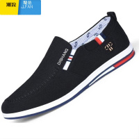 聚范夏季透气帆布休闲鞋老北京透气百搭布鞋软底开车工作38码男鞋