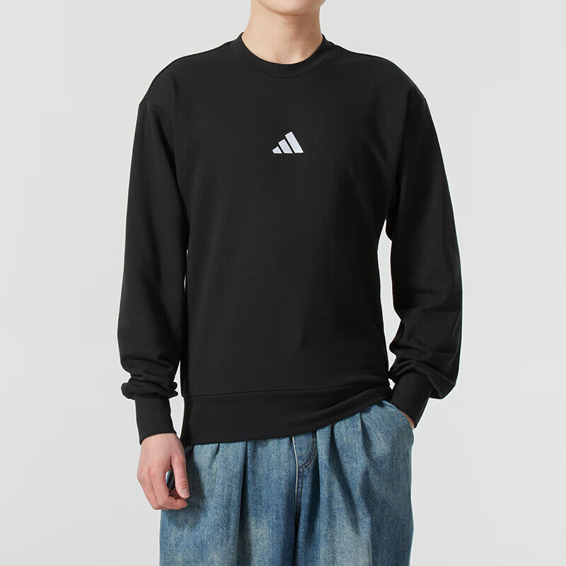 阿迪达斯 (adidas)男装时尚运动服舒适透气休闲上衣圆领套头衫JE3837 ZP