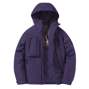 户外男装棉衣秋冬新款冲锋衣春男女同款宽松工装夹克防水登山外套