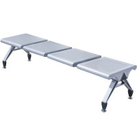 戴劲 无靠背排椅候诊椅加厚机场银行车站医院等候椅大厅连椅四人位无垫