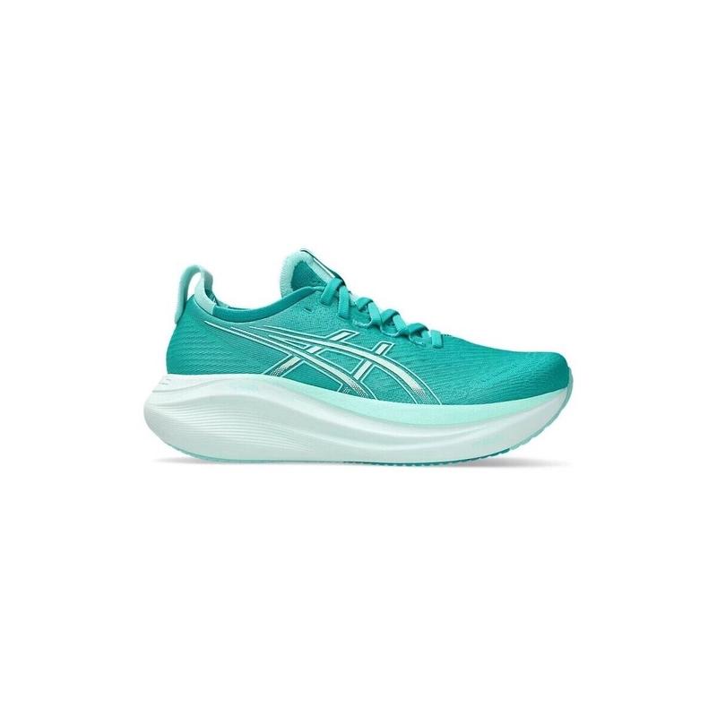 ASICS跑步鞋女缓震舒适耐磨耐用灵活自如贴合脚型绿色系带
