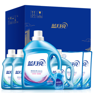 蓝月亮通用机洗洗衣液7.14kg组合装深层去污持久留香低泡易漂节水高效