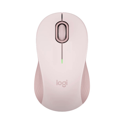 罗技(Logitech)M550无线蓝牙鼠标 办公蓝牙鼠标人体工学双模鼠标大小手可选男女通用 粉色