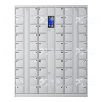 臻远 智能手机柜充电柜手机设备寄存放柜 60门 灰白色