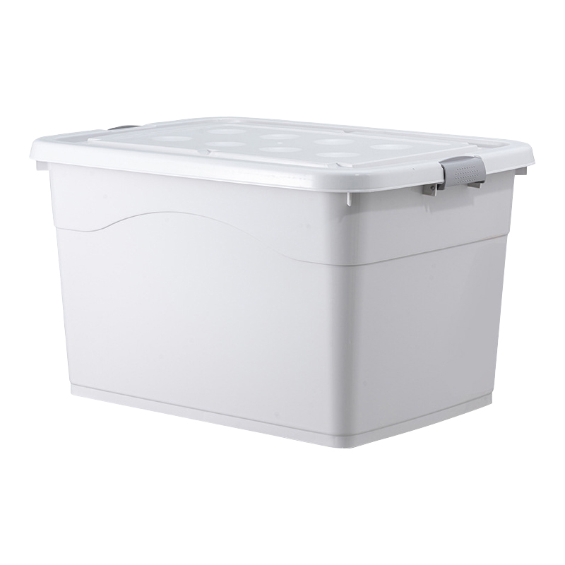 翌嘉YJ3111304塑料收纳箱衣服整理箱杂物储物箱子 150L浅灰色