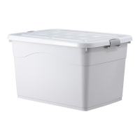 翌嘉YJ3111304塑料收纳箱衣服整理箱杂物储物箱子 150L浅灰色