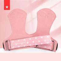 劳拉之星 0793 牛皮护掌硬拉助力带女引体向上健身手套单杠防滑护腕