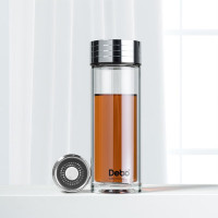 Debo德铂 阿隆索磁吸泡茶杯双层加厚玻璃杯350ML/个 DEP-875