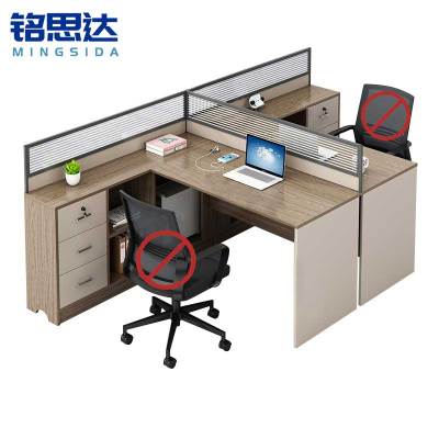 铭思达屏风工位双人位张