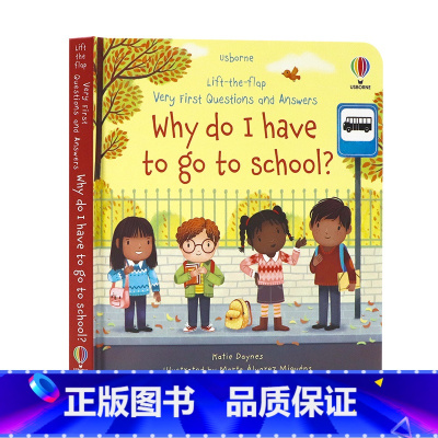 [正版]Usborne问与答系列立体翻翻书为什么要上学 Why do I have to go to school?