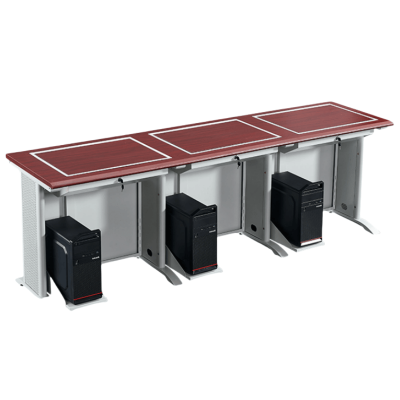 鑫木樽三人位电脑桌230*75cm张