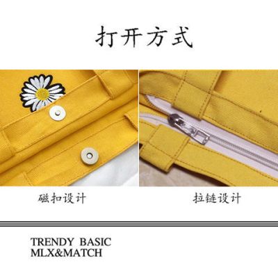 手提袋帆布包饭盒手提包2020新款包包女帆布包单肩女学生布包女包