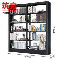 筑亮 书架 单面190*30cm黑 台