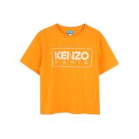 高田贤三(Kenzo)女孩运动卫衣圆领短袖T恤棉质舒适百搭休闲直下摆
