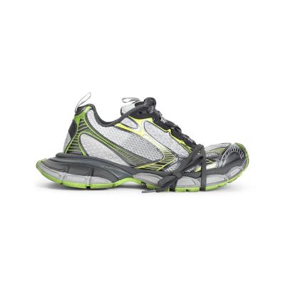巴黎世家(Balenciaga)男款多色拼接网布加橡胶跑步鞋轻便耐磨运动