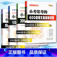 小升初语文全套4本 小学升初中 [正版]小升初6年级语文总复习专项训练68所小考必做的600道语文基础知识题300道语文