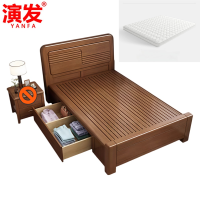 演发 橡木床+床垫