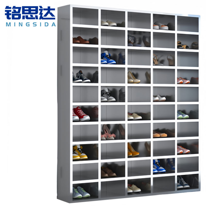 铭思达不锈钢鞋柜单面50格个