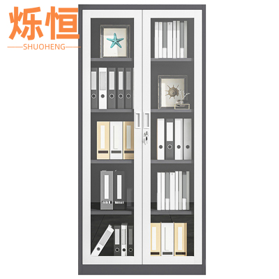 烁恒资料柜通玻柜台