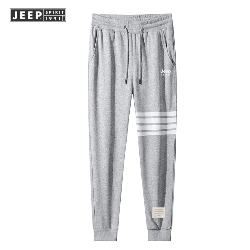 JEEP SPIRIT新款男士休闲裤弹力直筒中腰大码男裤休闲长裤