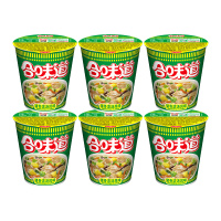 日清 合味道方便面 猪骨浓汤味 76g/杯 6杯装 杯面速食方便面网红泡面桶面