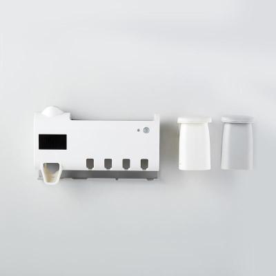 紫外线小米智能牙刷消毒器免打孔免插电牙刷置物架情侣套装