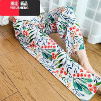 YIBUSHENG新款睡裤七分裤女人造棉绸薄春宽松休闲卡通百搭沙滩裤家居裤