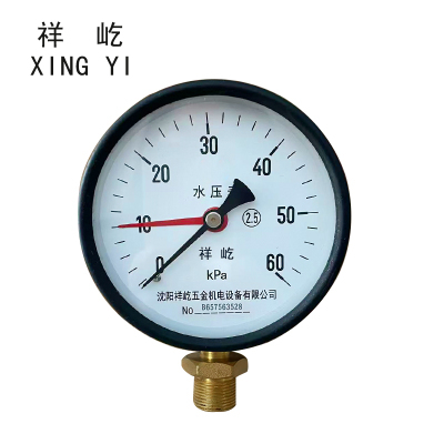 祥屹 水压表 双针压力表 Y100 块