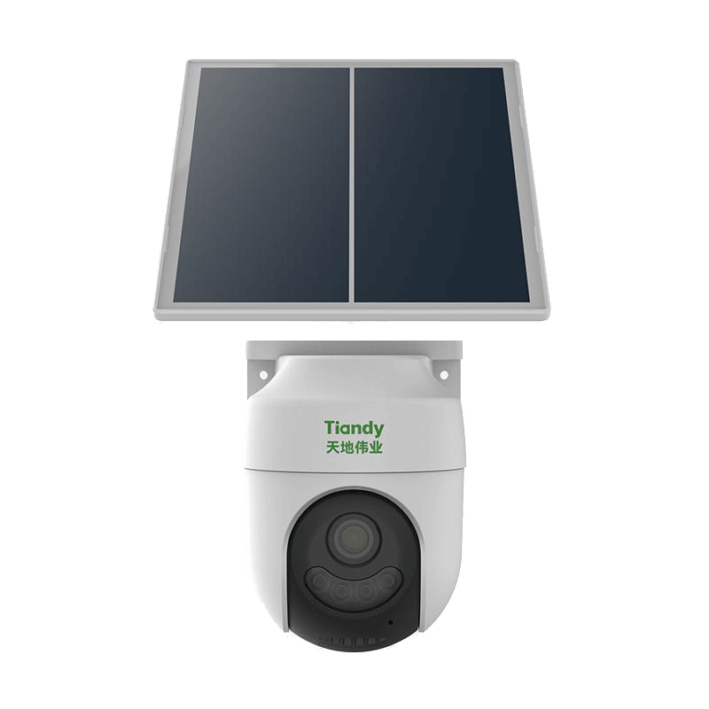 天地伟业太阳能监控摄像头400万4G无限流量 室外监控器手机远程全景全彩夜视追踪TC-H143K