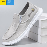 聚范老北京布鞋男帆布鞋小雏菊男鞋一脚蹬休闲鞋透气乞丐鞋