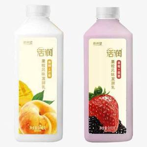 新希望琴牌活润酸奶910g*2瓶草莓桑葚黄桃芒果大果粒低温酸奶