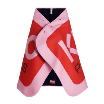 高田贤三(Kenzo)女款运动徽标斗篷涤纶面料休闲百搭套头衫外套