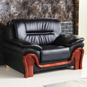 鑫环境 商务接待单人位办公沙发商务办公室沙发办公室沙发优质耐磨西皮