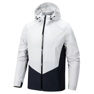 夏季新款防晒男装休闲外套时尚撞色休闲户外钓鱼服连帽夹克防晒衣_722