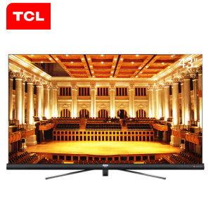 TCL 官方旗舰 49C6 (49英寸)吋 人工智能 哈曼卡顿 全面屏平面电视新款上市 黑色